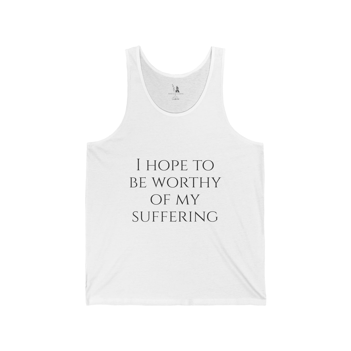 Worthy of My Suffering Tank Top – Fitness Discipline Apparel