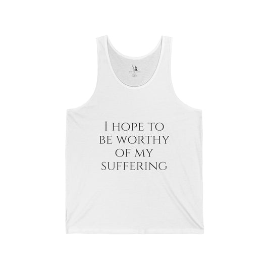 Worthy of My Suffering Tank Top – Fitness Discipline Apparel