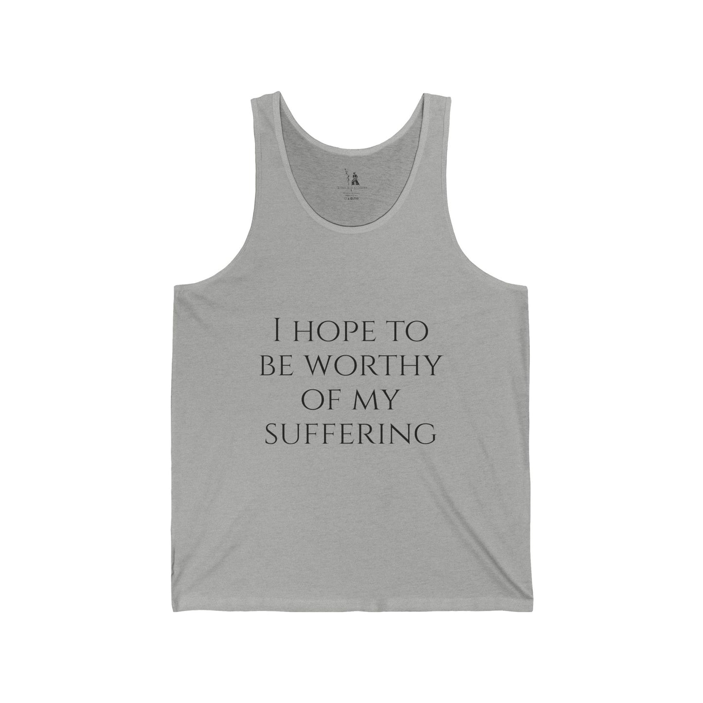Worthy of My Suffering Tank Top – Fitness Discipline Apparel
