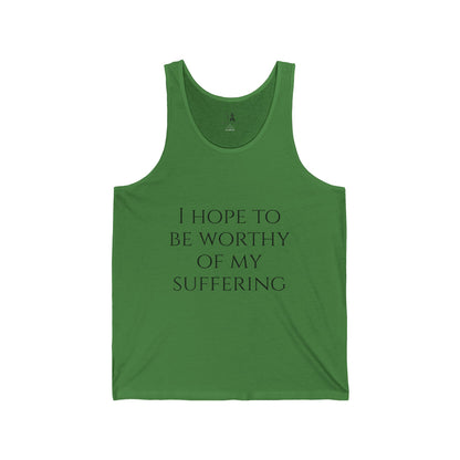 Worthy of My Suffering Tank Top – Fitness Discipline Apparel