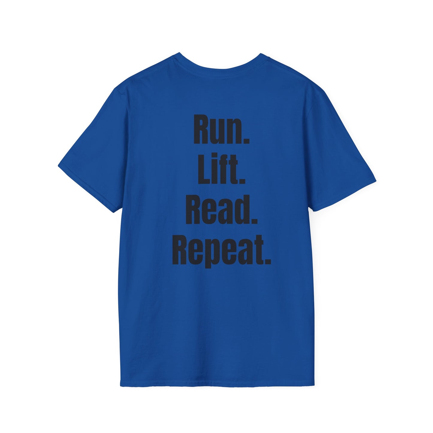 Run. Lift. Read. Repeat. – Discipline Lifestyle Tee