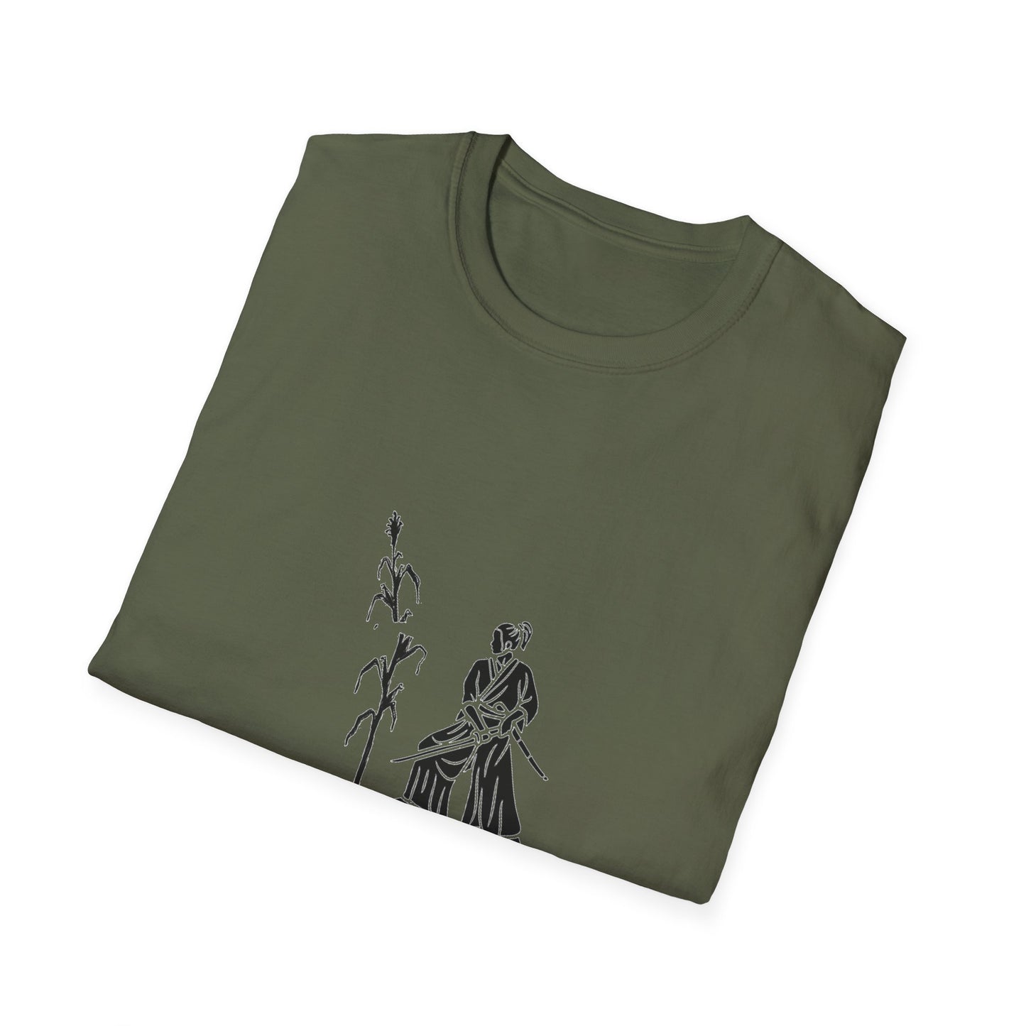 Samurai Discipline Tee – Warrior in a Garden Original Design
