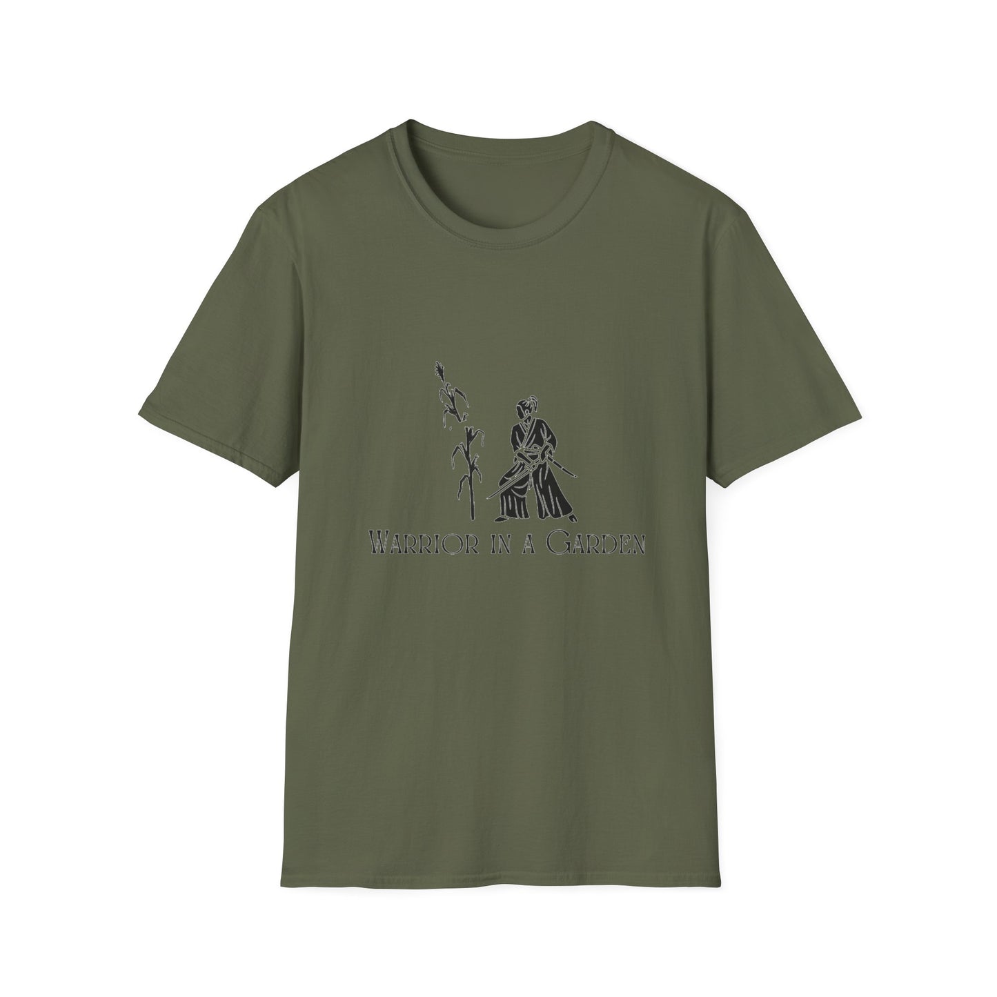 Samurai Discipline Tee – Warrior in a Garden Original Design