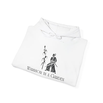 Warrior in a Garden Hoodie – Samurai Cornstalk Cut Illustration