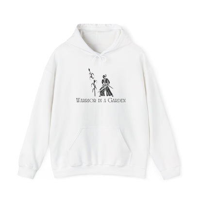 Warrior in a Garden Hoodie – Samurai Cornstalk Cut Illustration