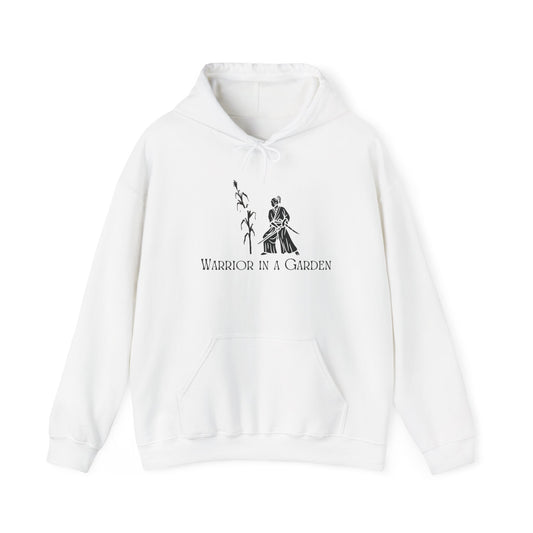 Warrior in a Garden Hoodie – Samurai Cornstalk Cut Illustration