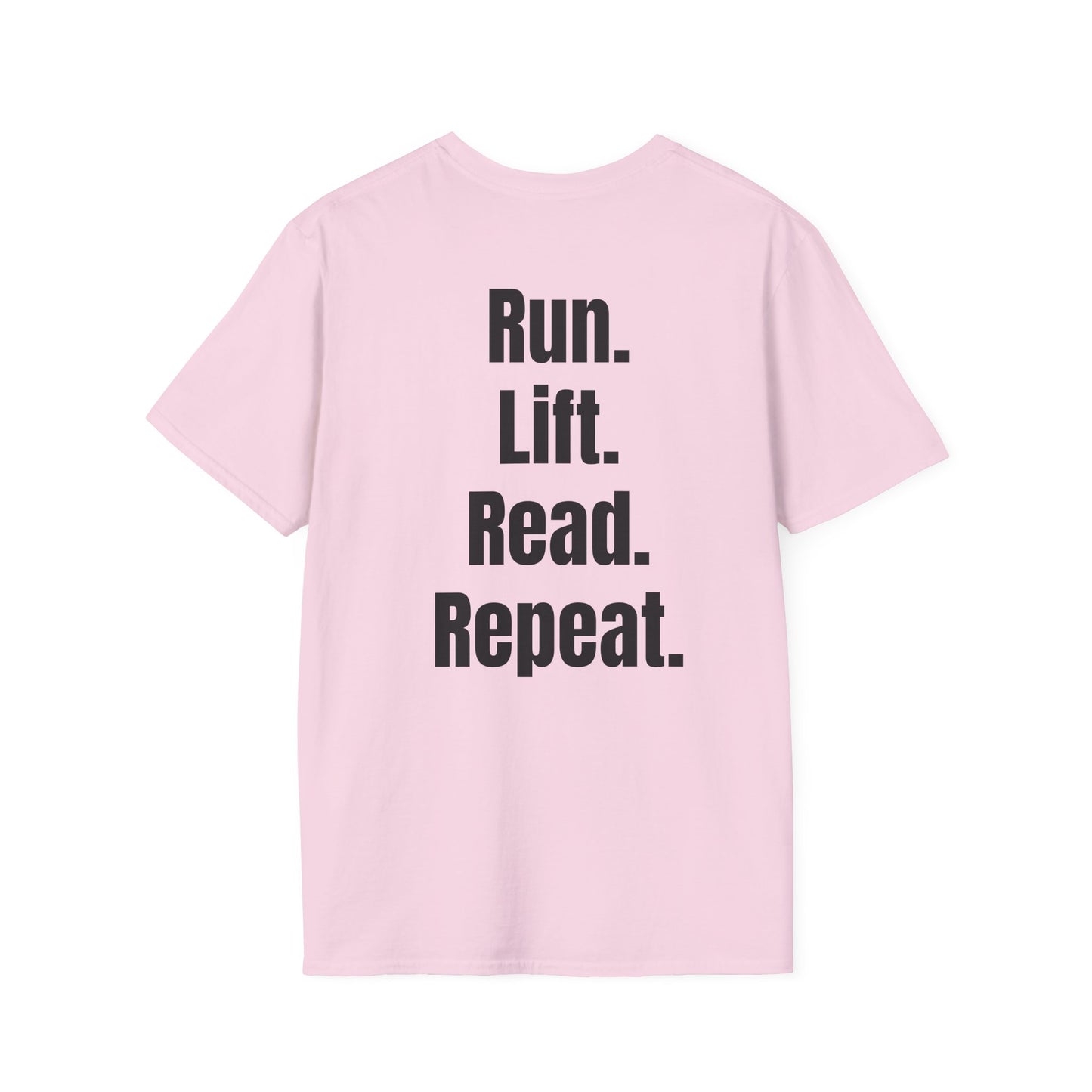 Run. Lift. Read. Repeat. – Discipline Lifestyle Tee