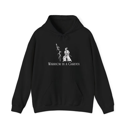 Warrior in a Garden Hoodie – Samurai Cornstalk Cut Illustration