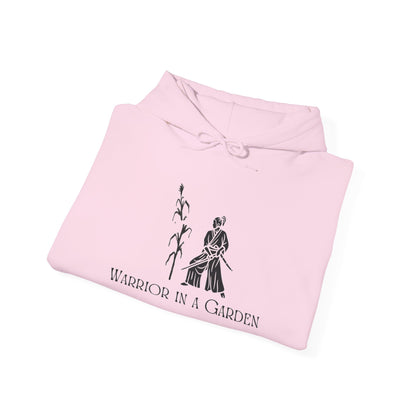 Warrior in a Garden Hoodie – Samurai Cornstalk Cut Illustration